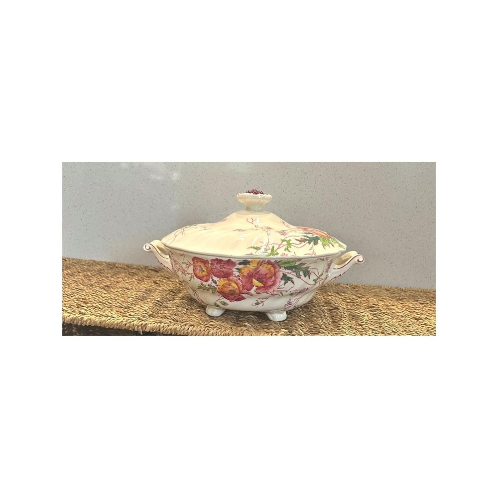 Royal Doulton Sherborne D5915 Covered Vegetable Tureen Footed Casserole Floral - Picture 5 of 15